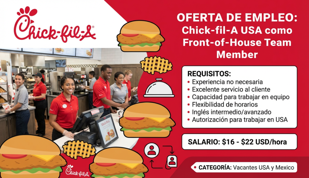 Chick-fil-A USA como Front-of-House Team Member