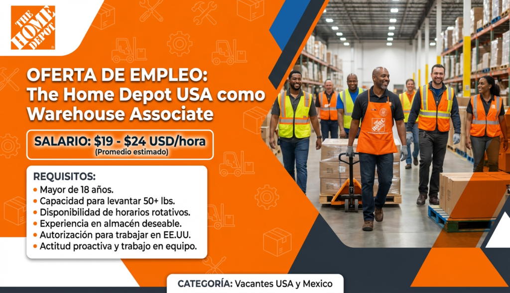 The Home Depot USA como Warehouse Associate